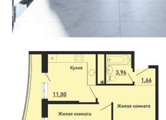 Продается многокомнатная квартира, 54.4 м2, Ольгинка, 3-й микрорайон, 21