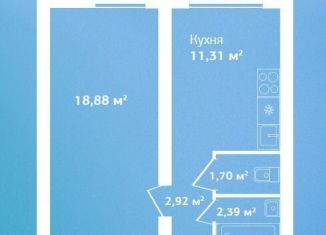 Продается 1-ком. квартира, 37.2 м2, Ленинградская область