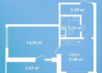 Однокомнатная квартира на продажу, 34.9 м2, Ленинградская область