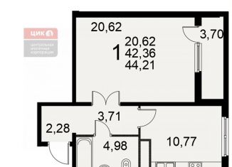 Продам 1-комнатную квартиру, 44.2 м2, Рязань, Славянский проспект, 8