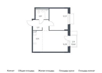 Продам однокомнатную квартиру, 44.3 м2, Москва, жилой комплекс Новое Внуково, к30