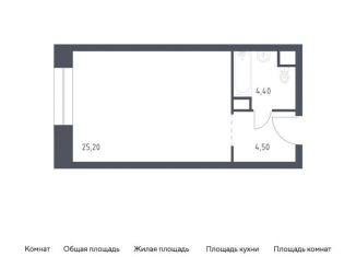 Квартира на продажу студия, 34.1 м2, Москва, Стремянный переулок, 2, район Замоскворечье