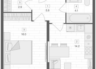 Продам однокомнатную квартиру, 43 м2, Москва, Верхняя Красносельская улица, 19с2, метро Красносельская