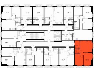 Продаю 2-ком. квартиру, 52.1 м2, Казань, Советский район