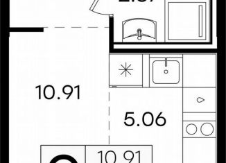 Продам квартиру студию, 22.3 м2, городской округ Нижний Новгород