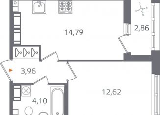 Продажа 1-ком. квартиры, 36.9 м2, Санкт-Петербург, Калининский район