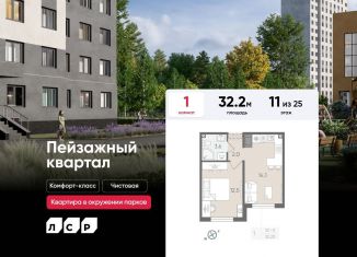 Продам 1-ком. квартиру, 32.2 м2, Санкт-Петербург, метро Гражданский проспект