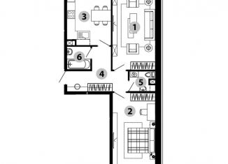 Продается 2-ком. квартира, 59.9 м2, Звенигород