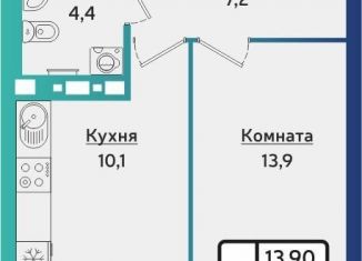 Продаю 1-комнатную квартиру, 37 м2, Удмуртия