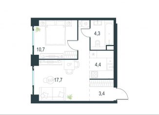 Продам двухкомнатную квартиру, 40.5 м2, Москва, жилой комплекс Левел Мичуринский, к1