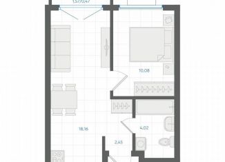 Продается однокомнатная квартира, 35.2 м2, Екатеринбург, Ленинский район