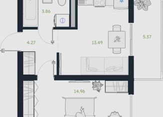 Продается 1-ком. квартира, 39.3 м2, рабочий посёлок Винзили, Сосновая улица, 5