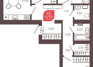 Продаю 4-ком. квартиру, 78.3 м2, Забайкальский край