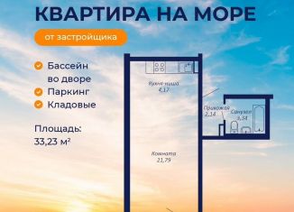 Продаю квартиру студию, 33.2 м2, Судак, улица Айвазовского, 4/2