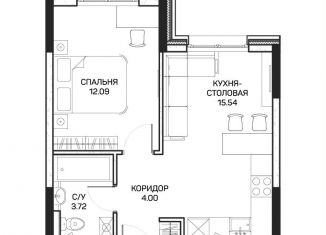 Продаю 1-ком. квартиру, 35.5 м2, Москва, улица Корнейчука, 27, метро Медведково