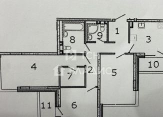 Трехкомнатная квартира на продажу, 87 м2, Москва, набережная Марка Шагала, 11к2, метро Нагатинская