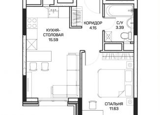 Продам однокомнатную квартиру, 35 м2, Москва, метро Медведково, улица Корнейчука, 27