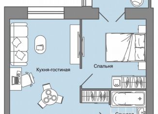 Продается 2-комнатная квартира, 41 м2, Удмуртия, улица Строителя Николая Шишкина, 11к1