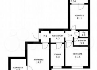 4-ком. квартира на продажу, 77 м2, Краснодар, улица 1 Мая