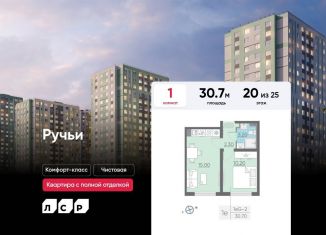 1-ком. квартира на продажу, 30.7 м2, Санкт-Петербург