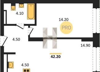 Продаю 2-комнатную квартиру, 42.2 м2, Новосибирск, метро Золотая Нива