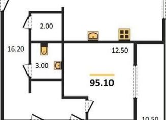 Продается 3-ком. квартира, 95.1 м2, Калининград, Центральный район, Советский проспект, 132