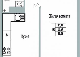 Продается однокомнатная квартира, 36.7 м2, Псковская область, Линейная улица, 85