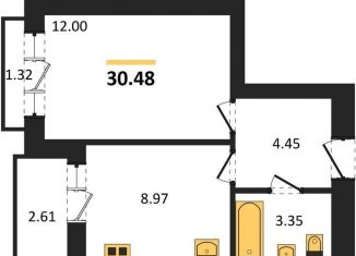 Продам однокомнатную квартиру, 30.5 м2, Калининград