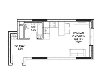 Продается квартира студия, 26 м2, Москва, улица Корнейчука, 27, метро Медведково