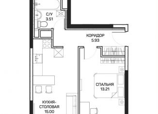 Продажа 1-ком. квартиры, 37.9 м2, Москва, улица Корнейчука, 27, метро Медведково