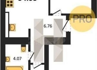 Продам 2-ком. квартиру, 54.5 м2, Калининград, улица Героя России Катериничева, 9к2, Ленинградский район