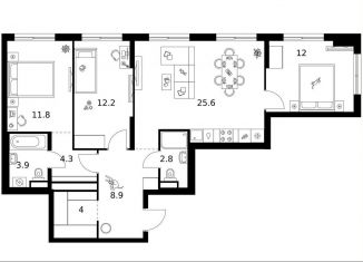 Продаю 3-комнатную квартиру, 85.5 м2, Москва, ЗАО