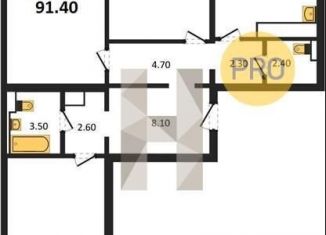 Продается 3-ком. квартира, 91.4 м2, Воронеж, улица Загоровского, 13к2