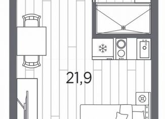 Продается квартира студия, 25.7 м2, Санкт-Петербург, метро Автово, проспект Стачек, 62Б