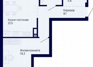 Продается однокомнатная квартира, 64.3 м2, Екатеринбург, метро Уральская