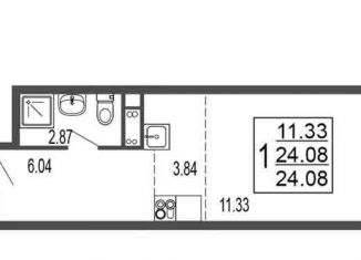 Продается квартира студия, 24.1 м2, Лыткарино, 6-й микрорайон, 15Д