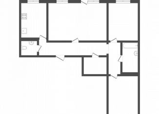 Продам трехкомнатную квартиру, 87.8 м2, Тюмень, улица Прокопия Артамонова, 4, Восточный округ