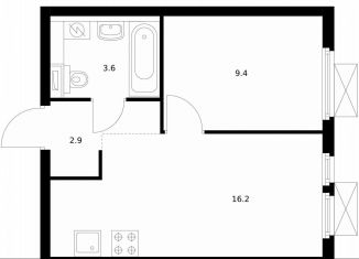 Продажа однокомнатной квартиры, 32.1 м2, Москва, жилой комплекс Митинский Лес, 2.4, метро Пятницкое шоссе