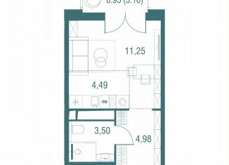 Продаю квартиру студию, 25.2 м2, Одинцово, ЖК Одинбург