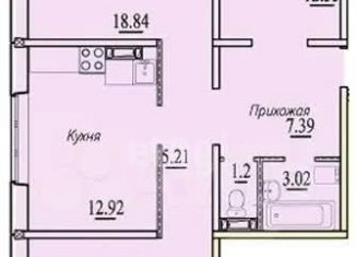 Продаю 3-ком. квартиру, 87.4 м2, Новосибирск, улица В. Высоцкого, 143/6, метро Речной вокзал