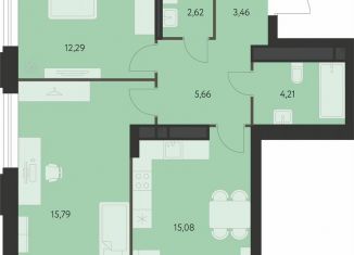 Продаю 2-комнатную квартиру, 60.4 м2, Екатеринбург, метро Чкаловская