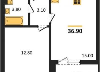 Продается однокомнатная квартира, 36.9 м2, Воронеж