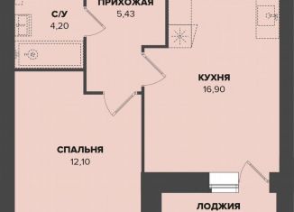 Продается 1-ком. квартира, 40.3 м2, Саранск