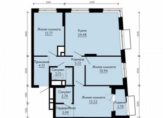 Продается трехкомнатная квартира, 80.4 м2, Екатеринбург, жилой комплекс ПаркЛайф, 8