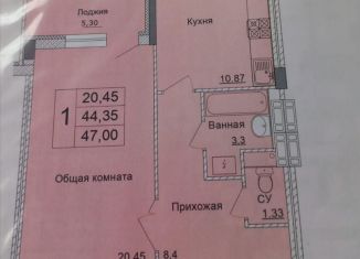 Продажа однокомнатной квартиры, 40 м2, Старый Оскол, микрорайон Степной, 33Б