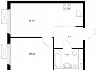 Продается однокомнатная квартира, 34 м2, Москва, район Очаково-Матвеевское