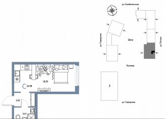 Продам 1-комнатную квартиру, 25 м2, Екатеринбург, Ленинский район