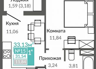 Продается 1-ком. квартира, 31.5 м2, Симферополь