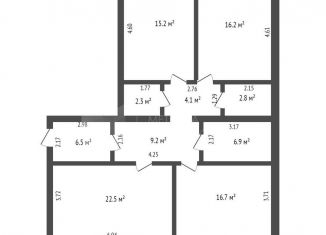 Продажа трехкомнатной квартиры, 103 м2, Тюмень, улица Тимофея Кармацкого, 7к1, ЖК Ария