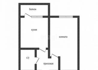 1-комнатная квартира на продажу, 32.8 м2, Краснодар, Прикубанский округ, Черкасская улица, 58/2